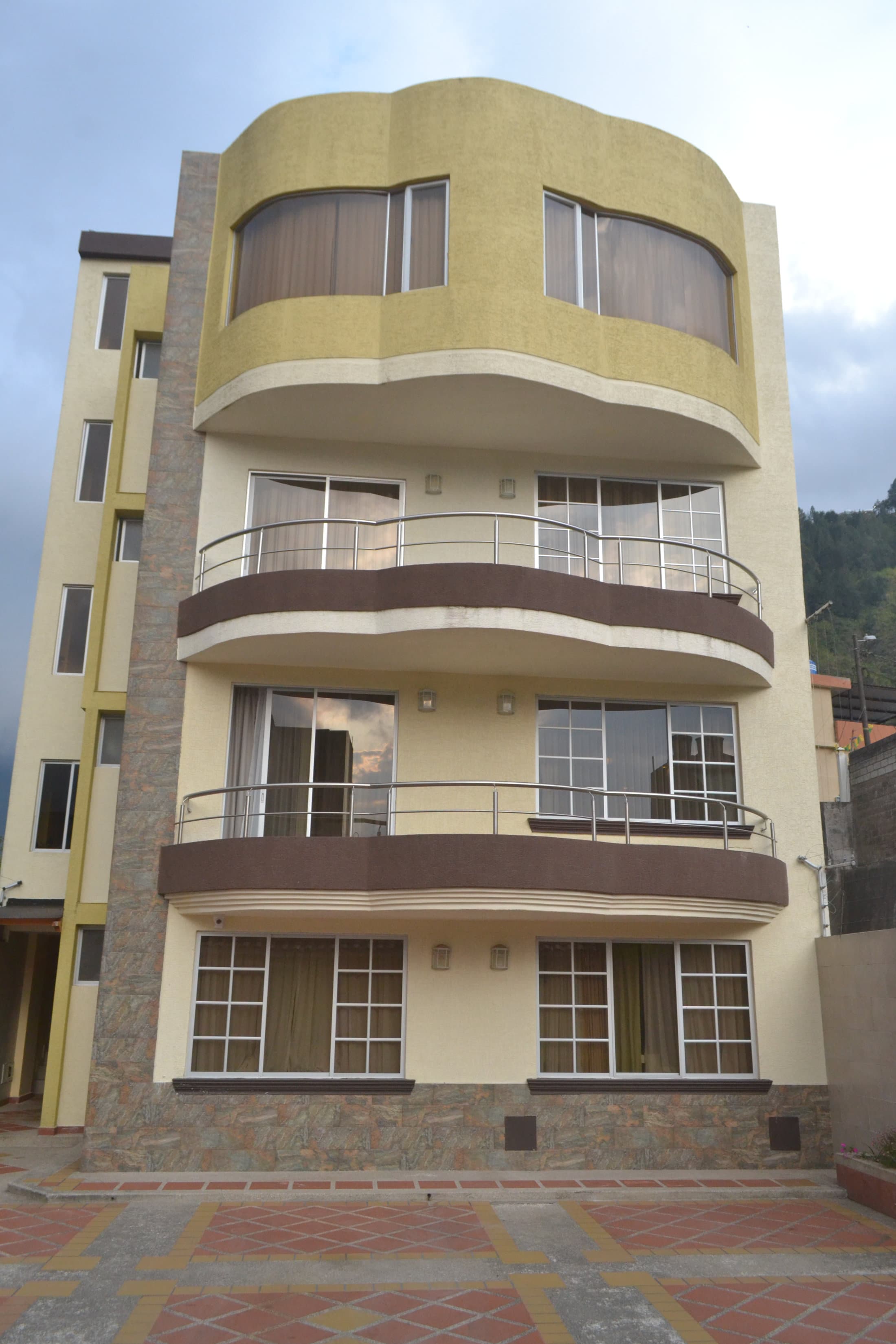 Zona de fumadores con jardín